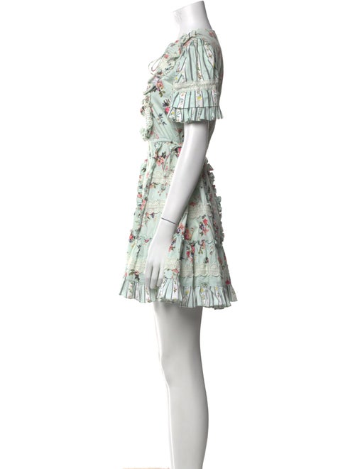 Hemanta & Nandita Floral Print Mini Dress