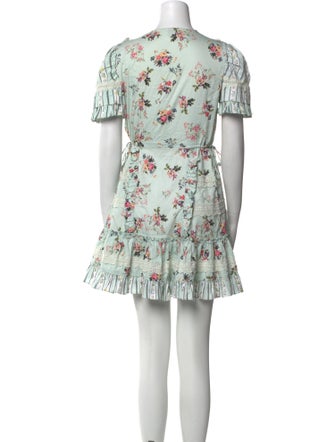 Hemanta & Nandita Floral Print Mini Dress