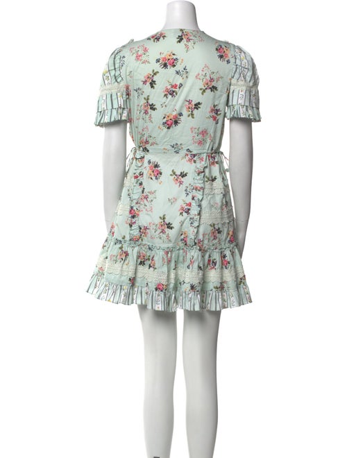 Hemanta & Nandita Floral Print Mini Dress