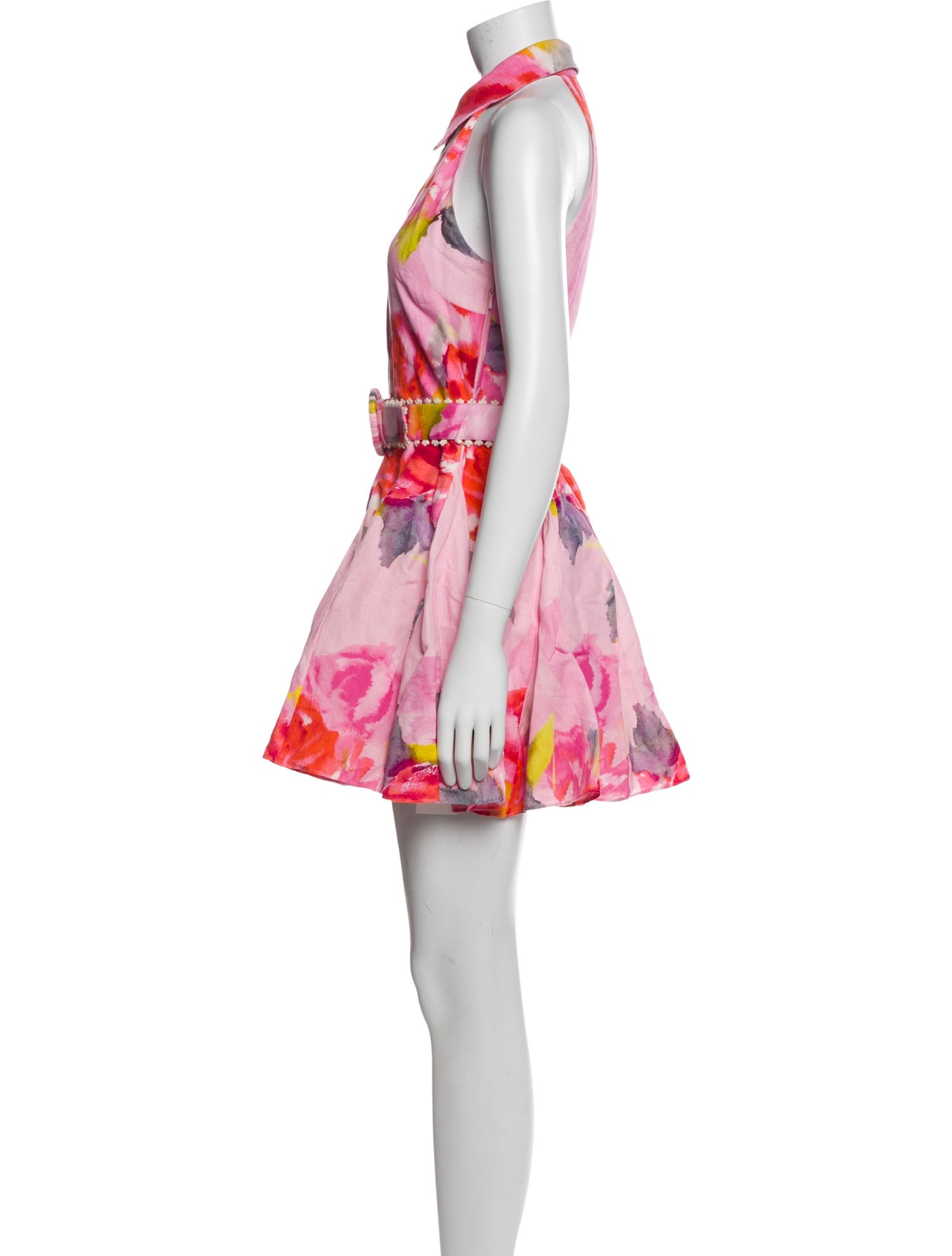 Hemanta & Nandita Floral Print Mini Dress