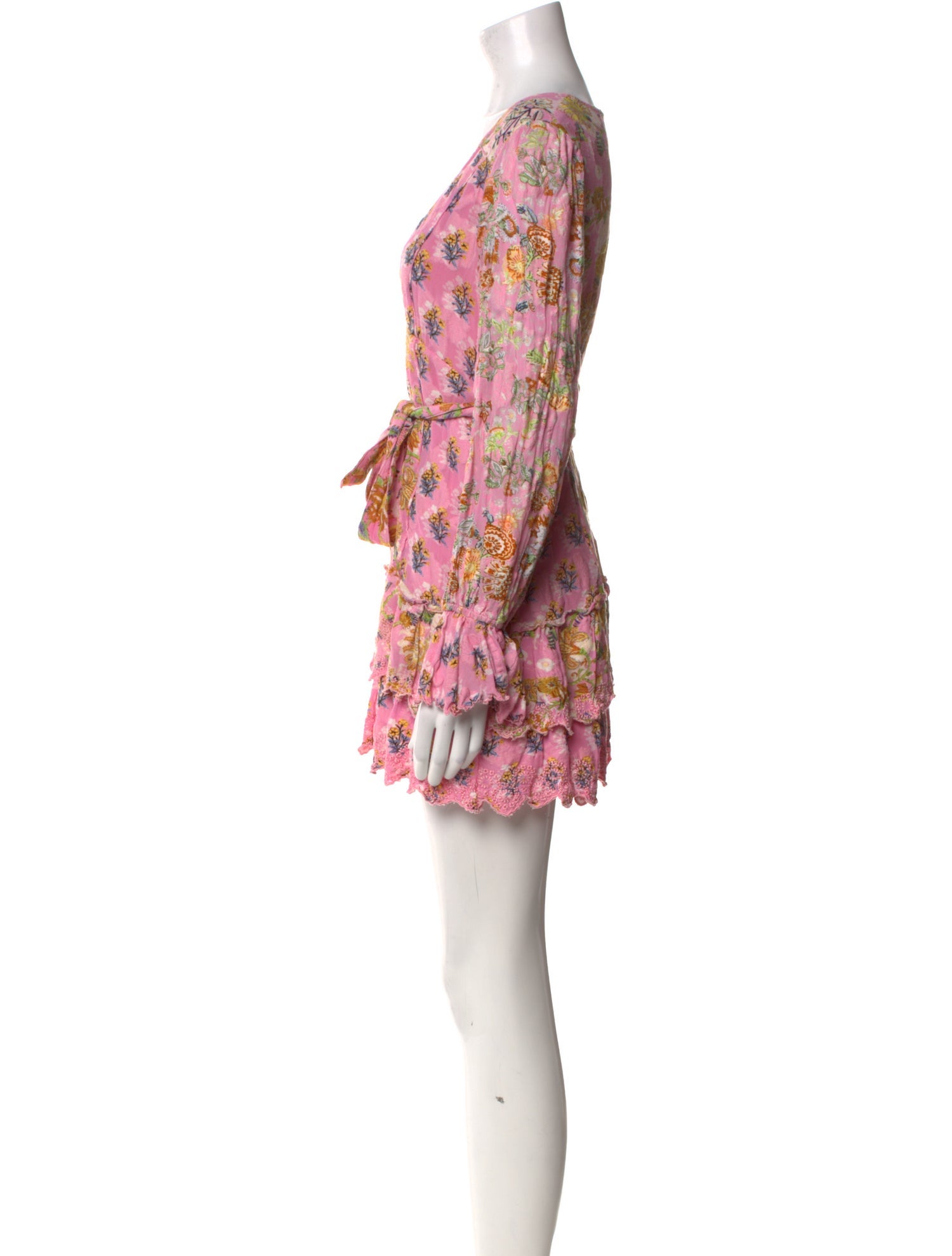 Hemanta & Nandita Floral Print Mini Dress