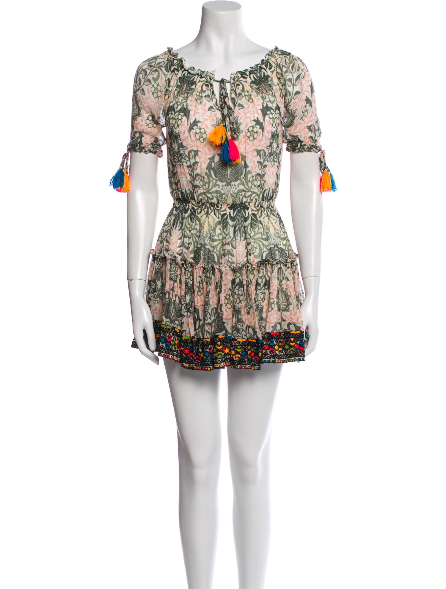 Hemanta & Nandita Printed Mini Dress