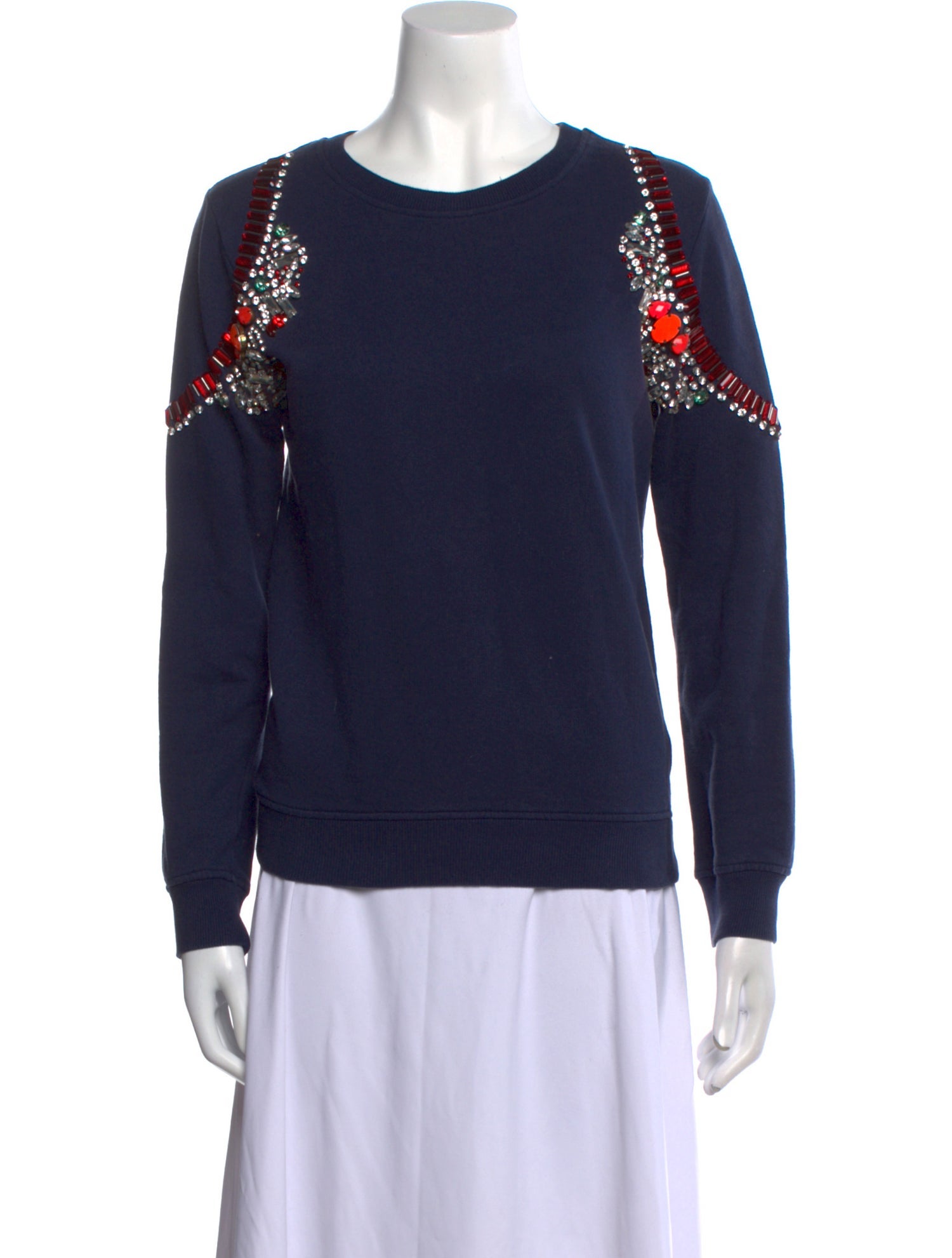 Hemanta & Nandita Crew Neck Long Sleeve Sweatshirt