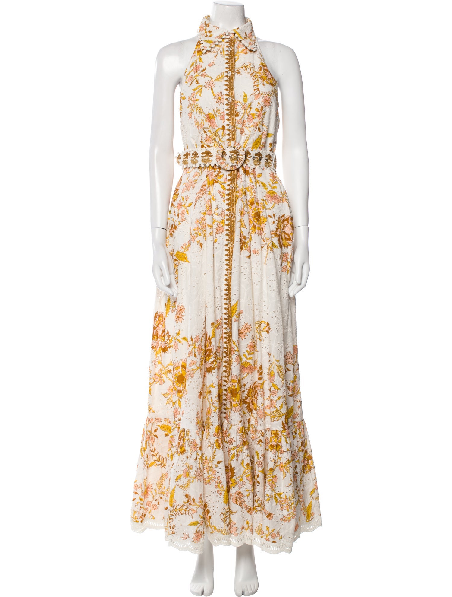 Hemanta & Nandita Floral Print Long Dress