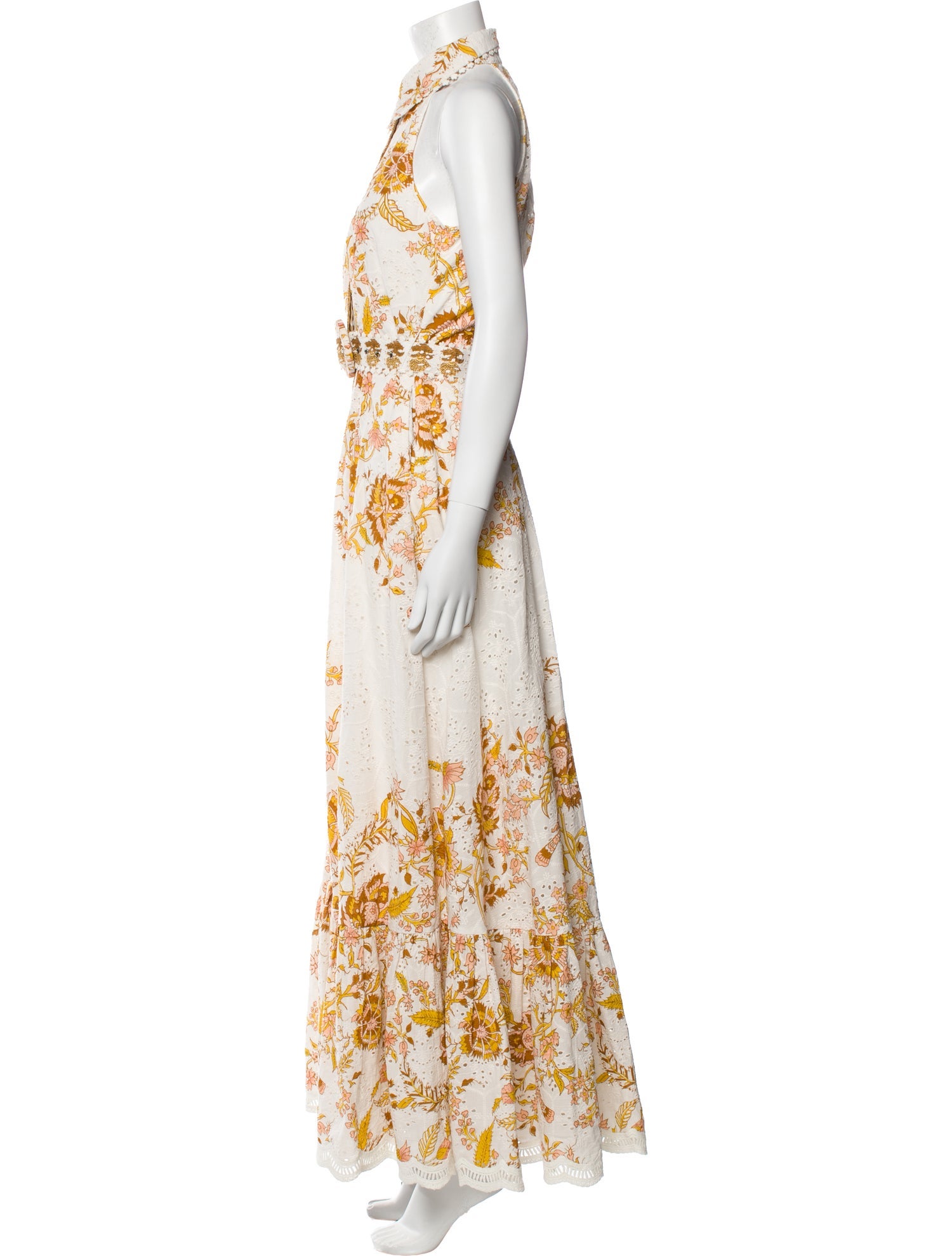 Hemanta & Nandita Floral Print Long Dress