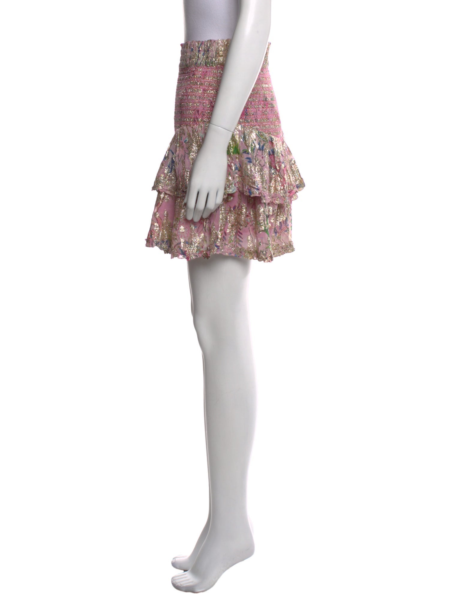 Hemanta & Nandita Floral Print Mini Skirt w/ Tags