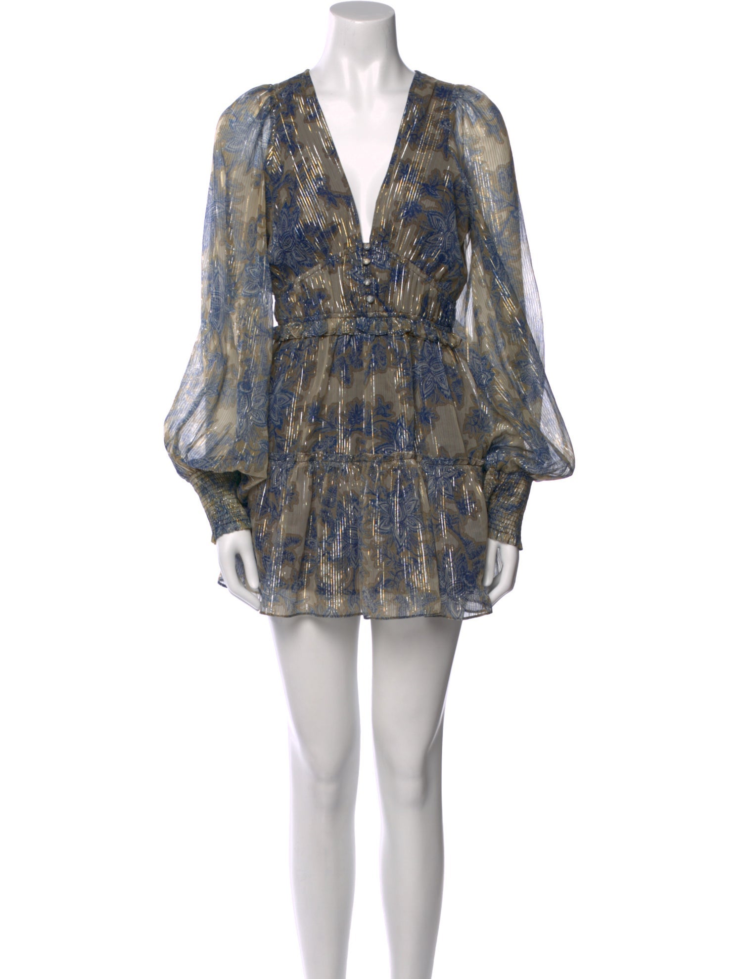 Hemanta & Nandita Printed Mini Dress