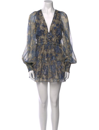 Hemanta & Nandita Printed Mini Dress