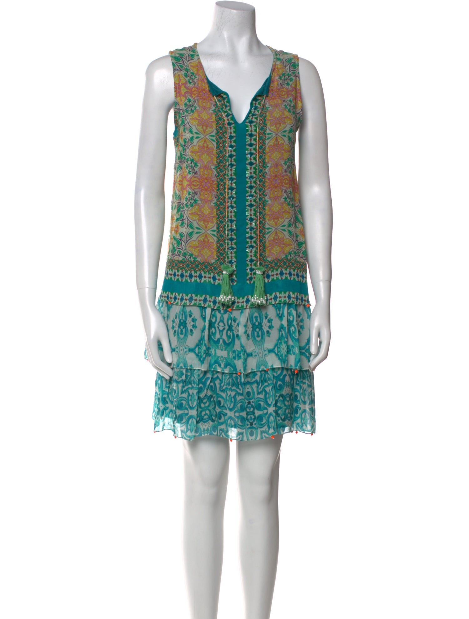 Hemanta & Nandita Silk Mini Dress