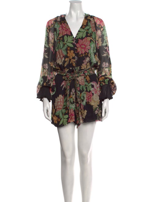 Hemanta & Nandita Floral Print V-Neck Romper