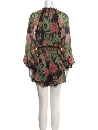 Hemanta & Nandita Floral Print V-Neck Romper