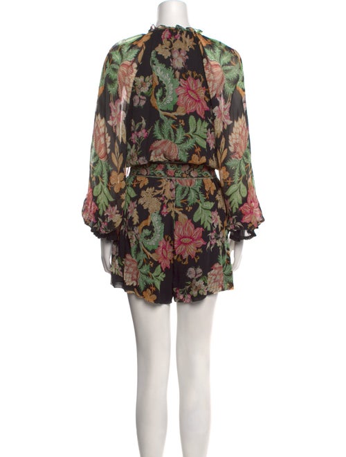 Hemanta & Nandita Floral Print V-Neck Romper