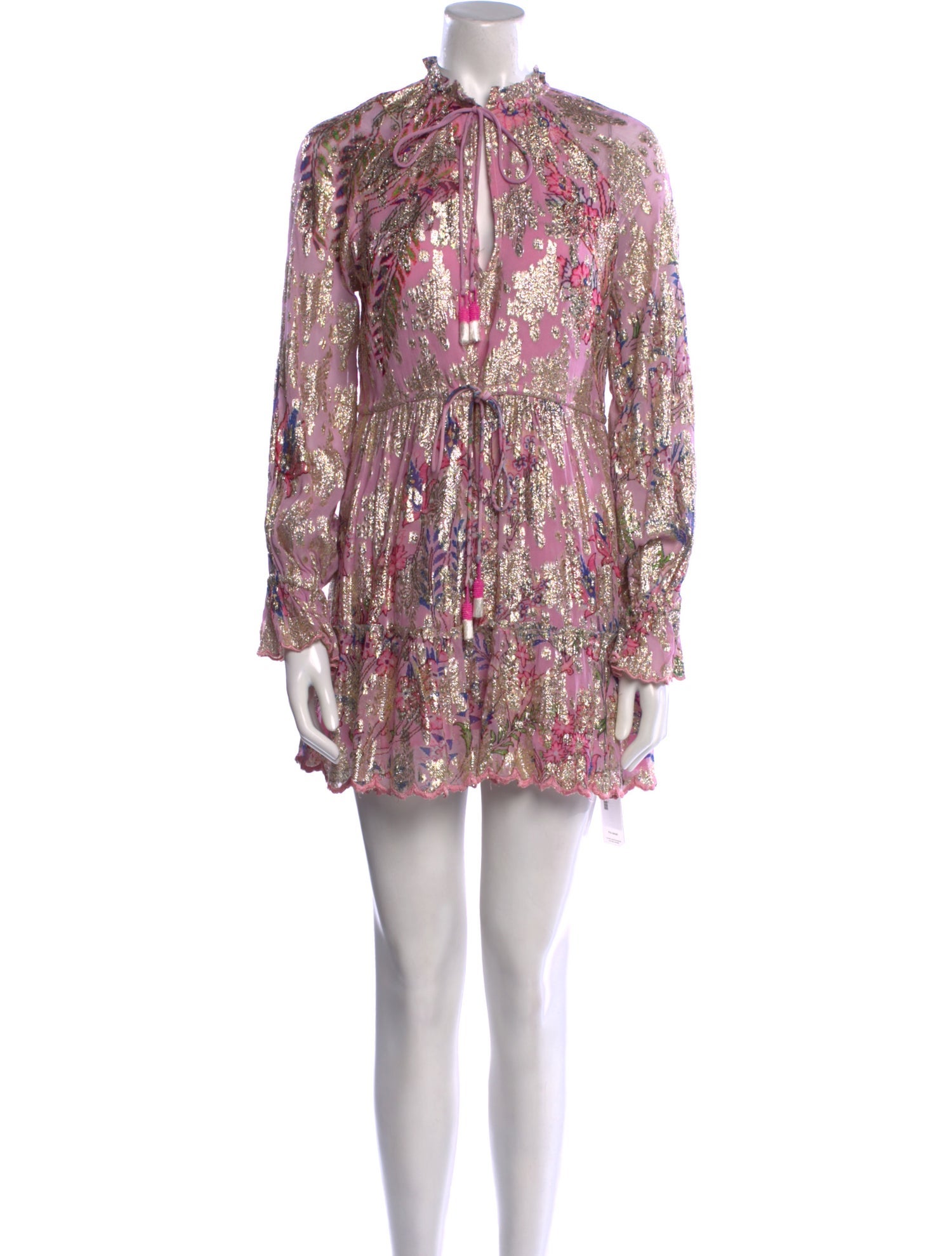 Hemanta & Nandita Floral Print Mini Dress