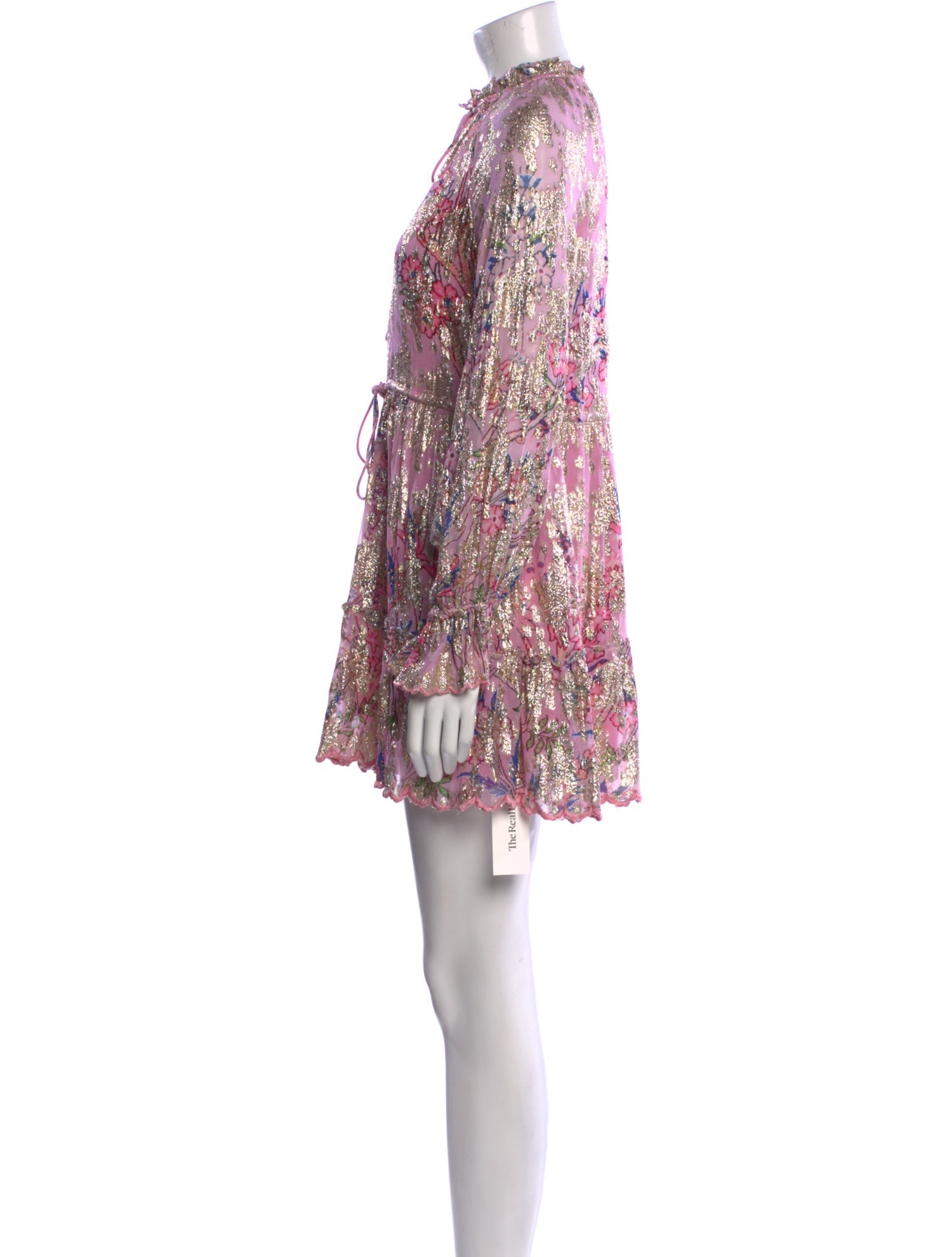 Hemanta & Nandita Floral Print Mini Dress