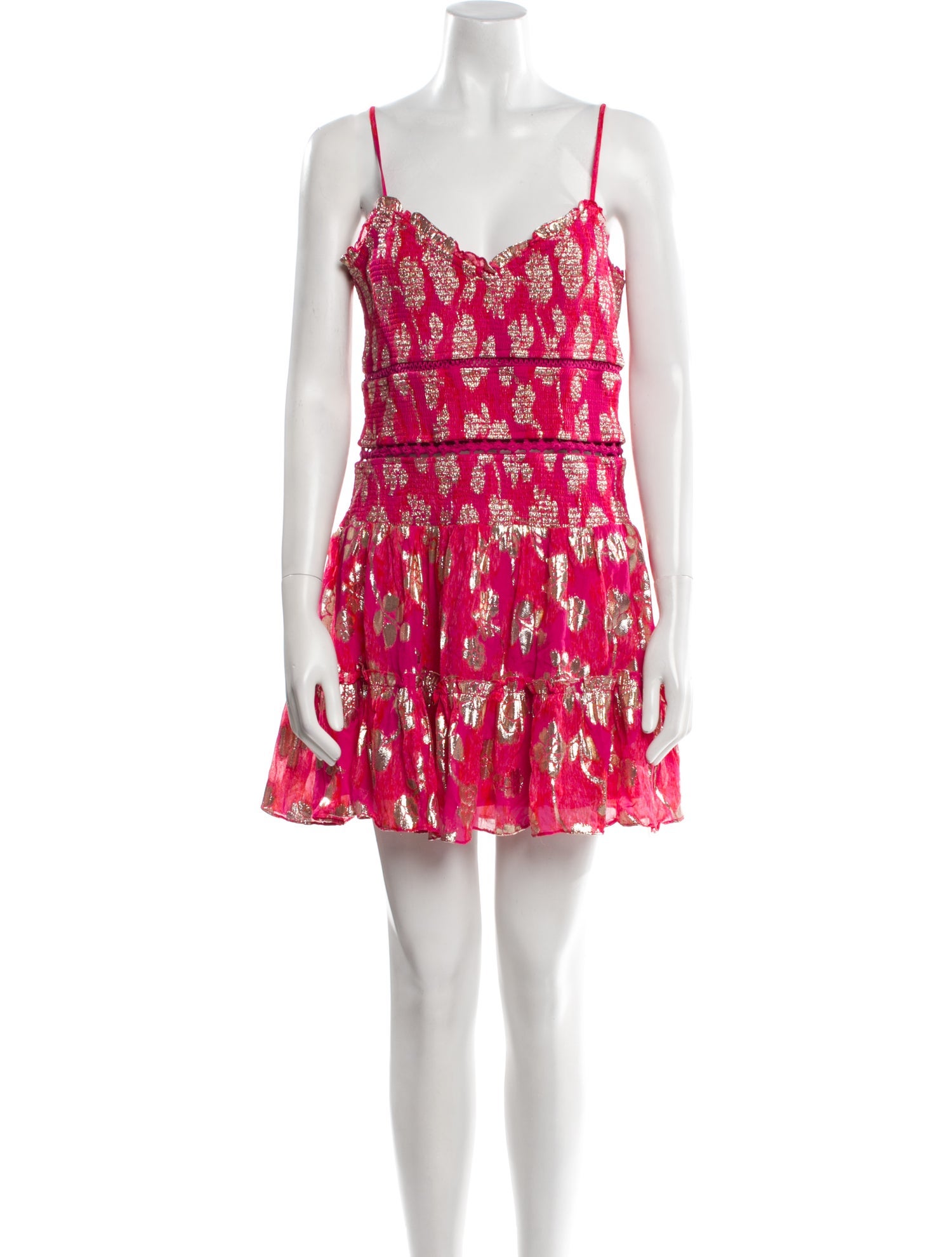 Hemanta & Nandita Floral Print Mini Dress