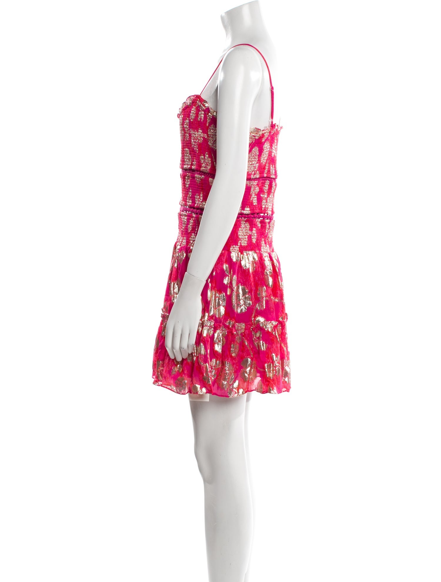 Hemanta & Nandita Floral Print Mini Dress