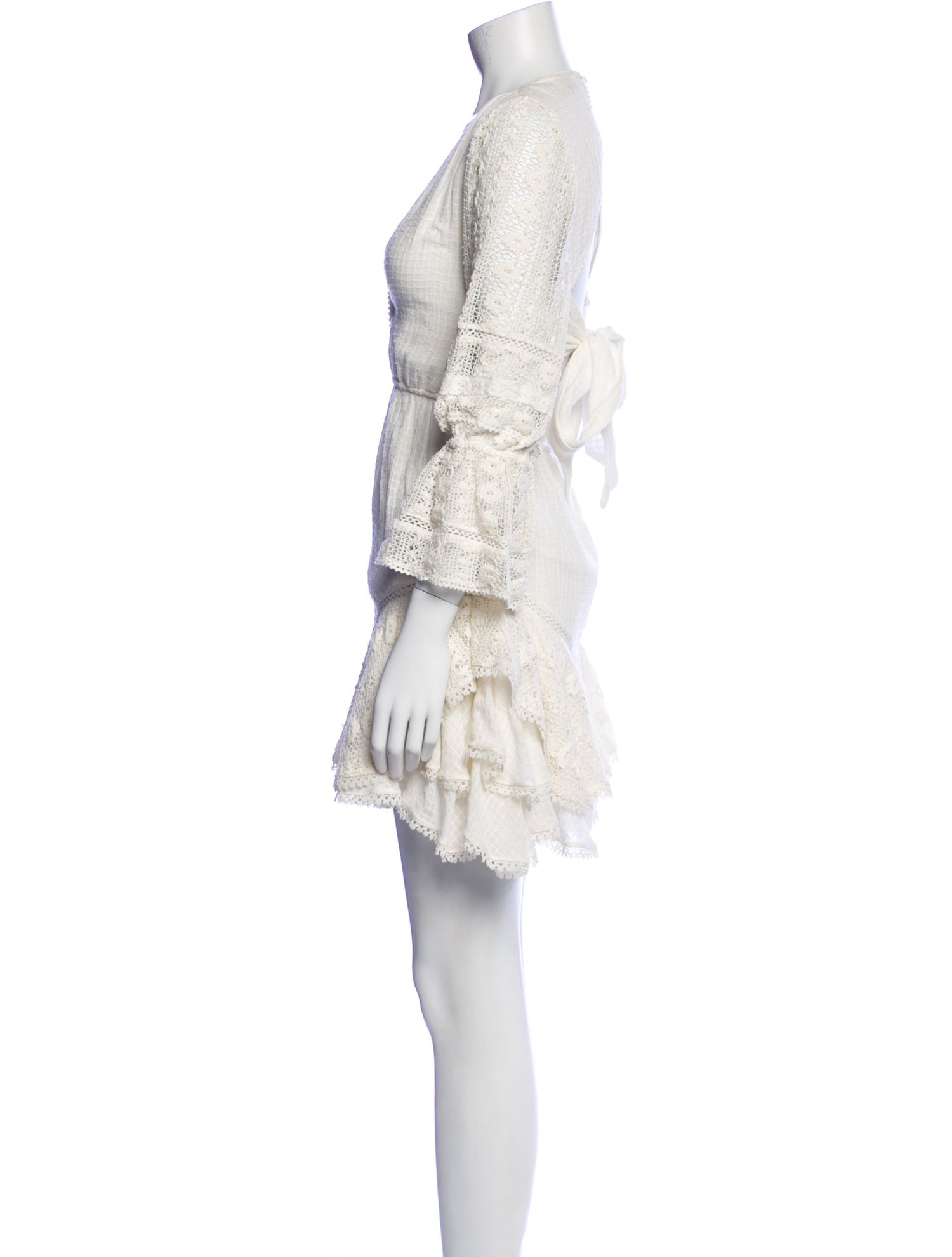 Hemanta & Nandita V-Neck Mini Dress