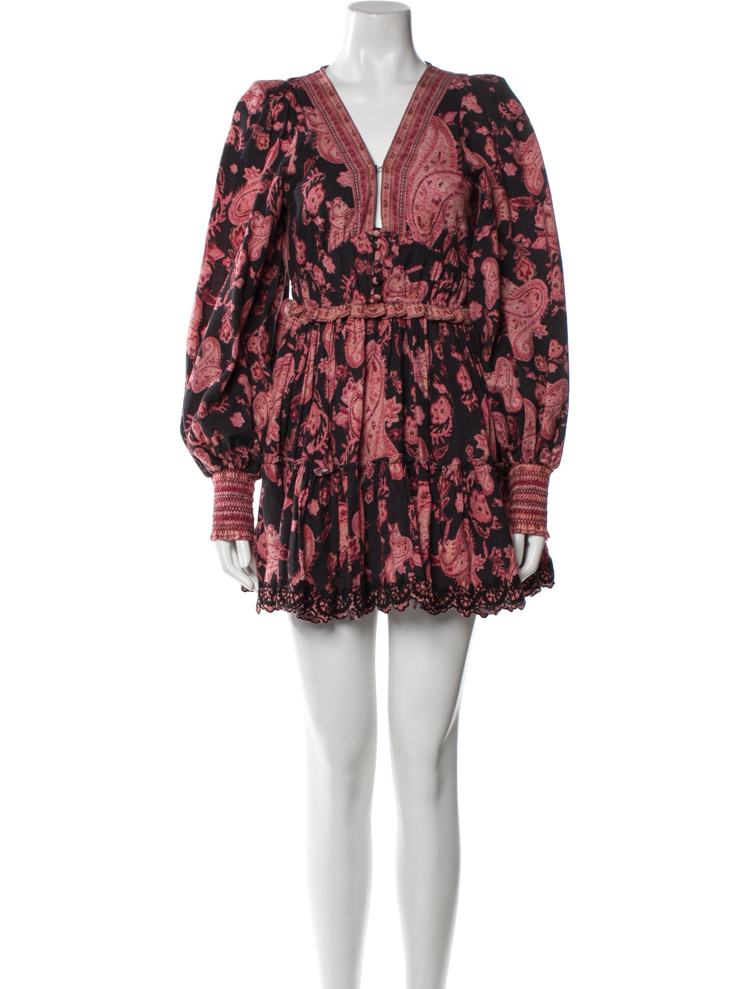 Hemanta & Nandita Floral Print Mini Dress