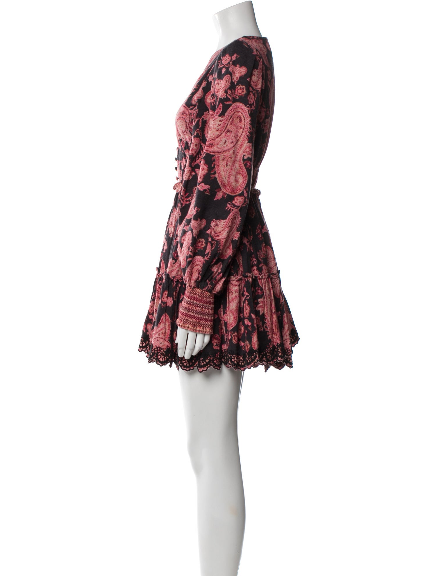 Hemanta & Nandita Floral Print Mini Dress