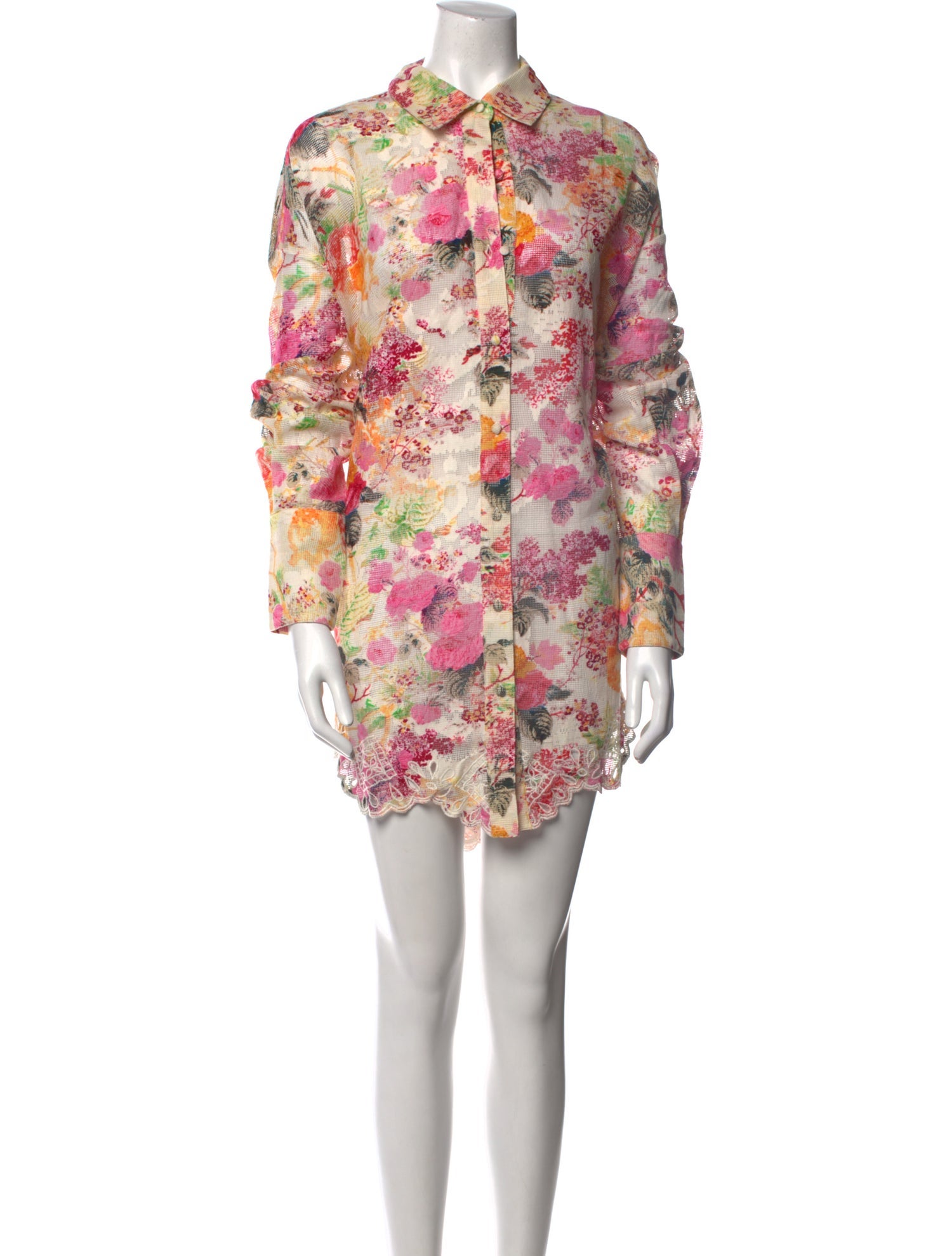 Hemanta & Nandita Floral Print Mini Dress w/ Tags