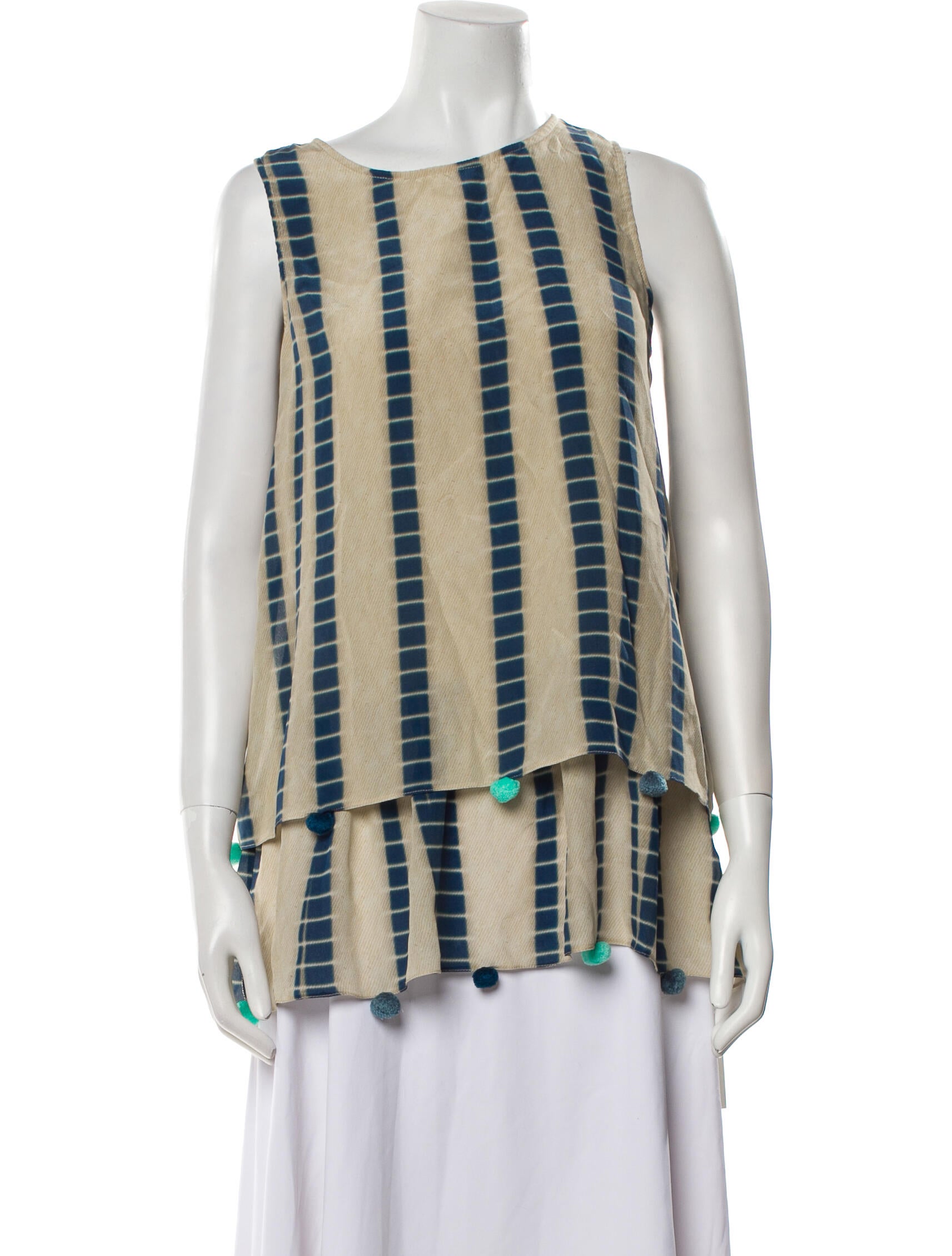 Hemanta & Nandita Silk Striped Tunic