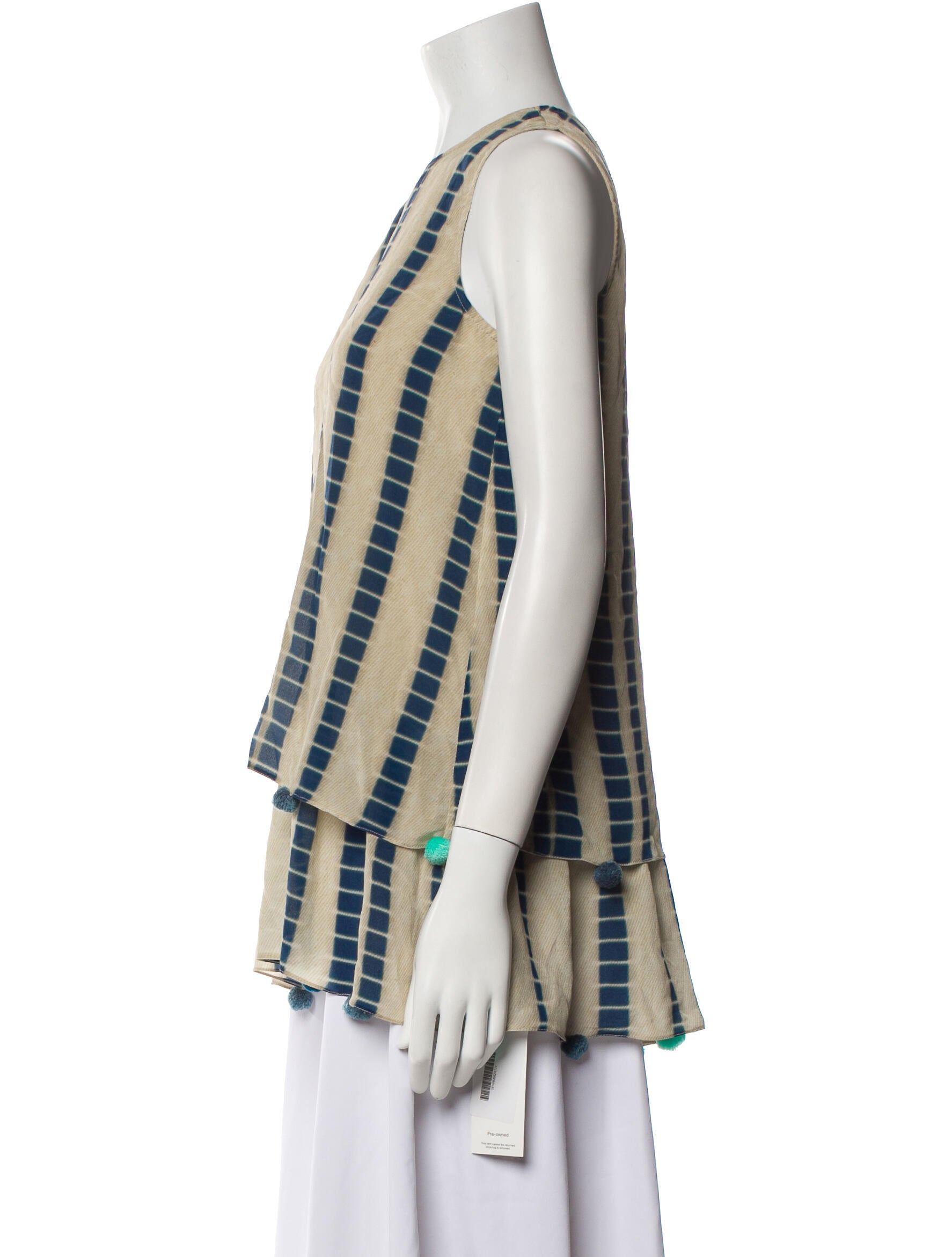 Hemanta & Nandita Silk Striped Tunic