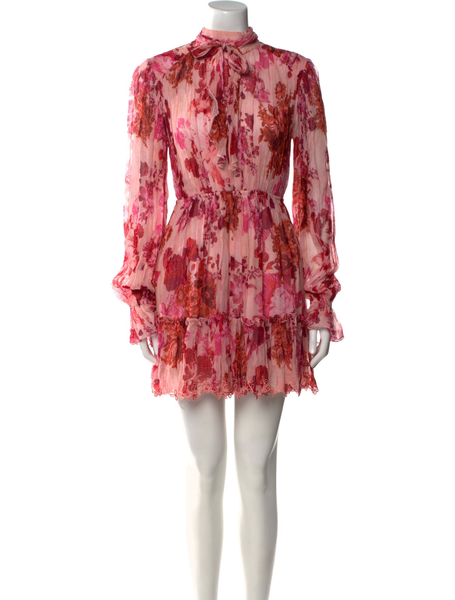 Hemanta & Nandita Floral Print Mini Dress