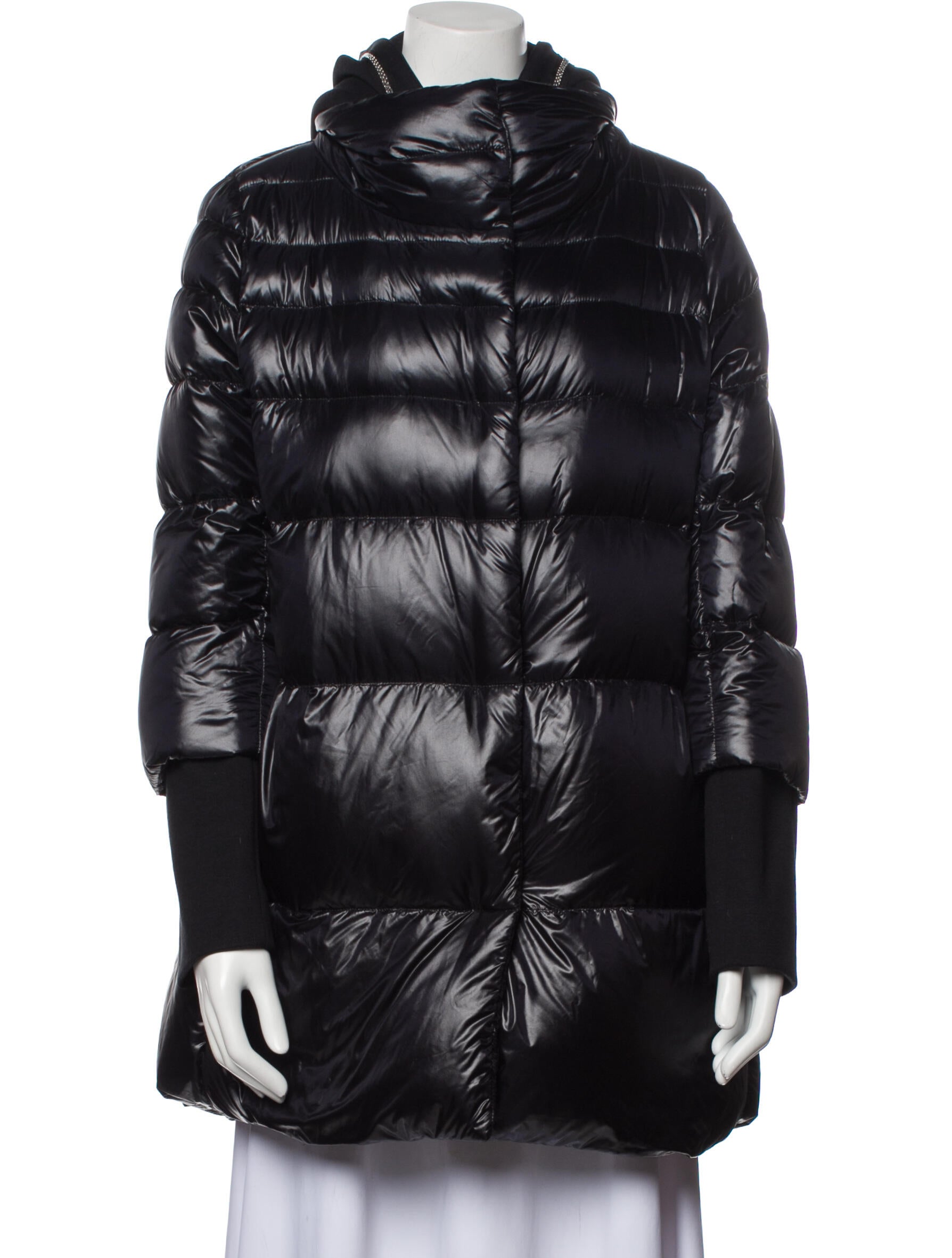 Herno Down Coat Black Coats, Clothing WHRNO26886 The RealReal