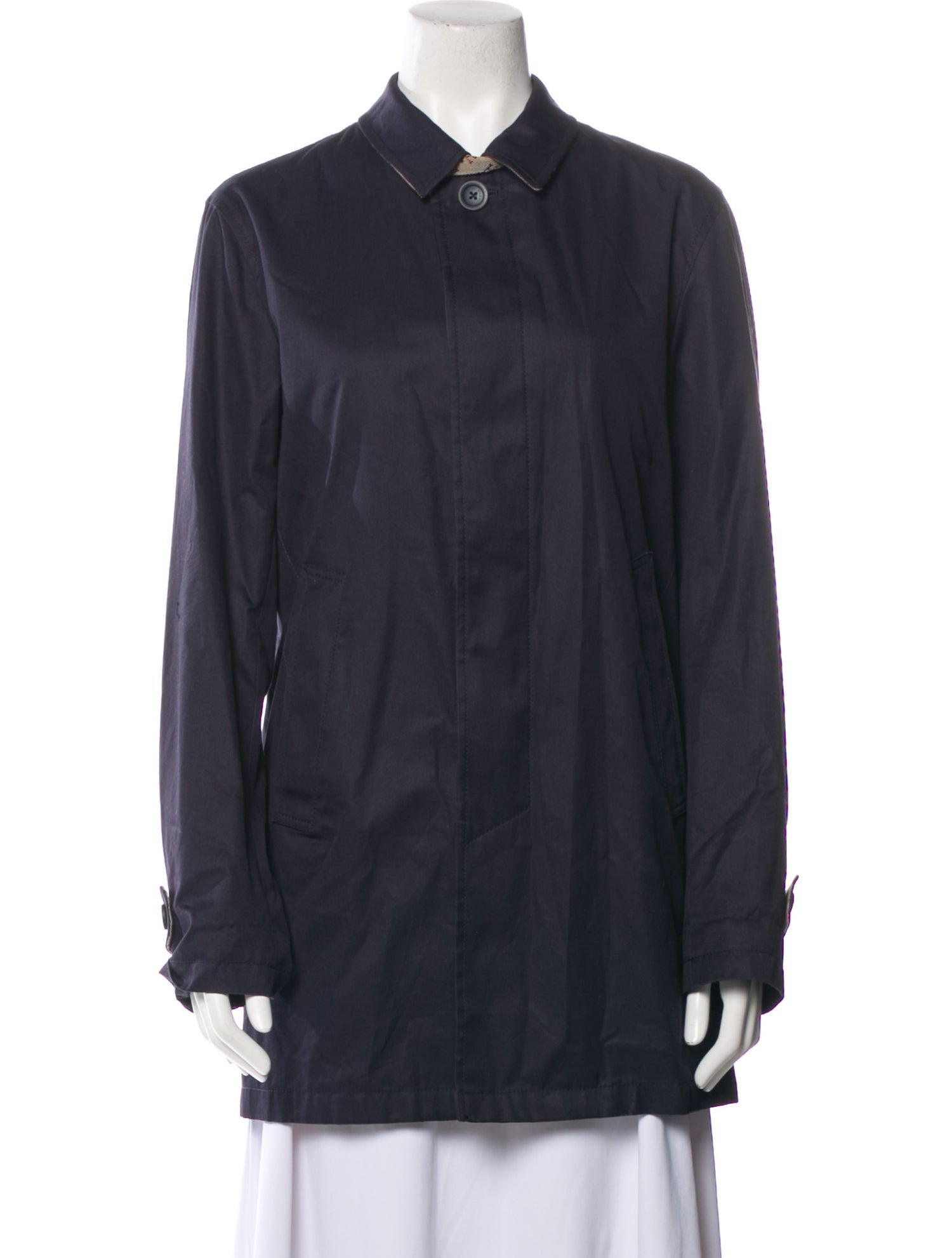 Herno Blue Polyamide Coat