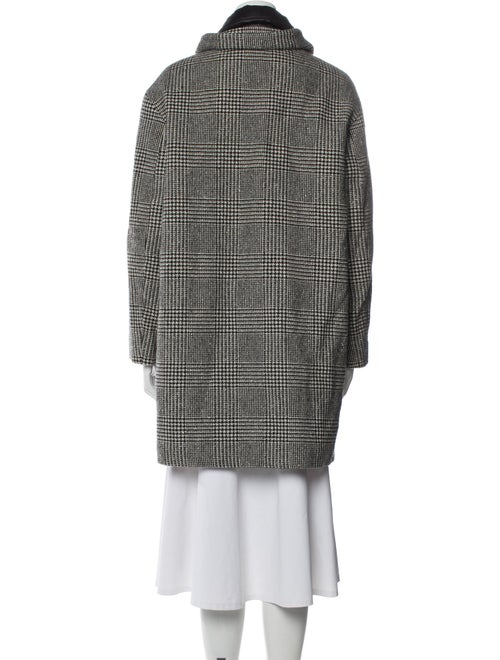 Herno Virgin Wool Houndstooth Print Coat