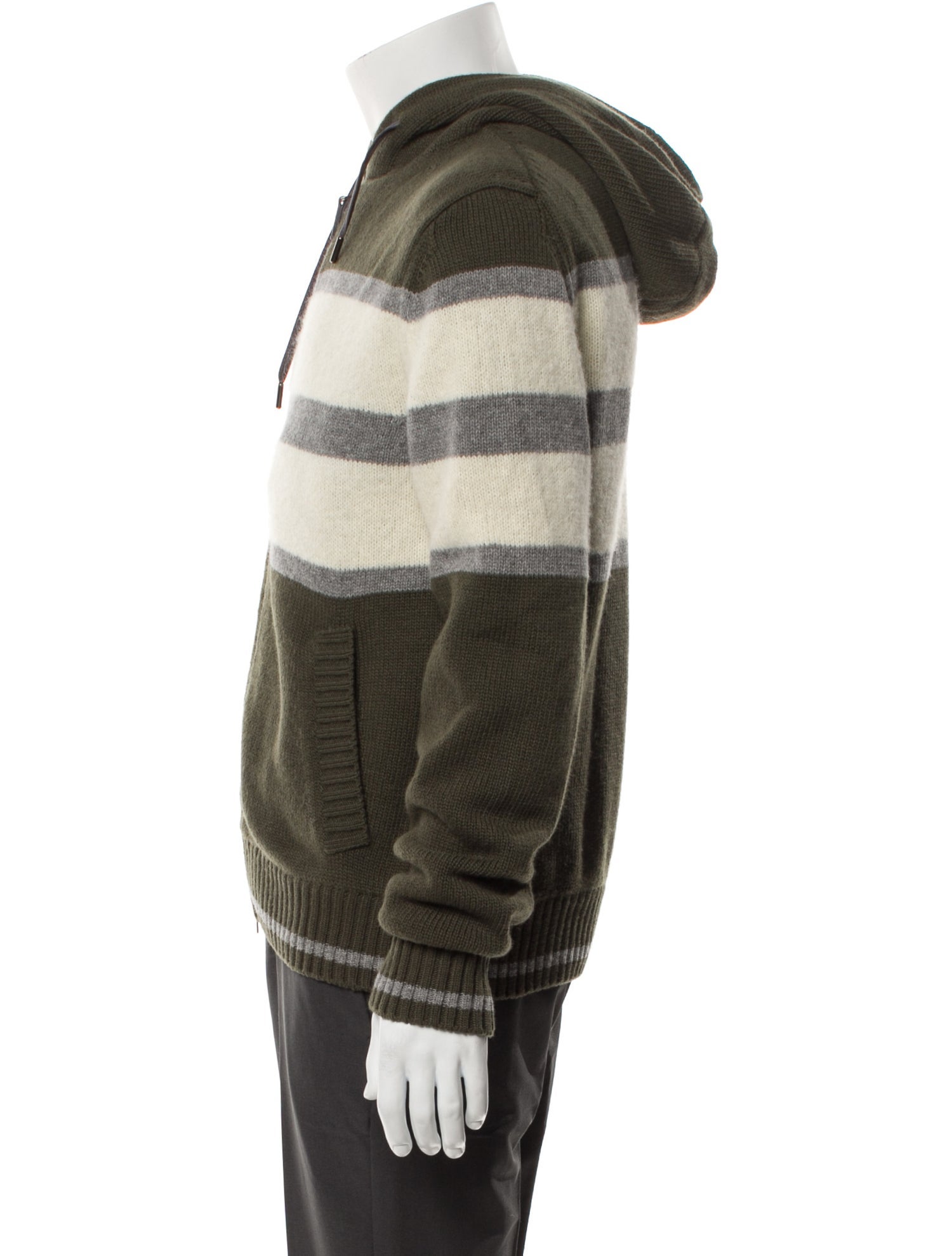 Herno Wool Striped Cardigan