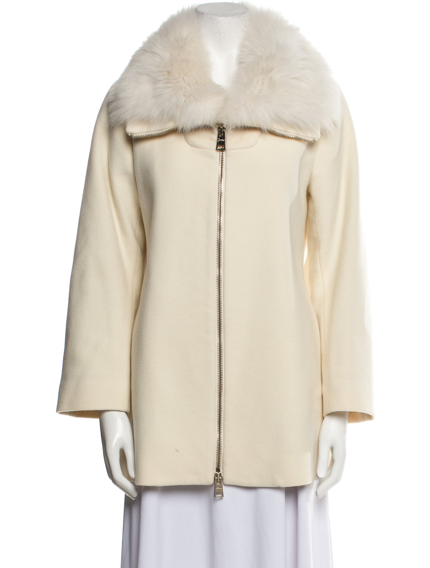 Herno Wool Faux Fur Coat