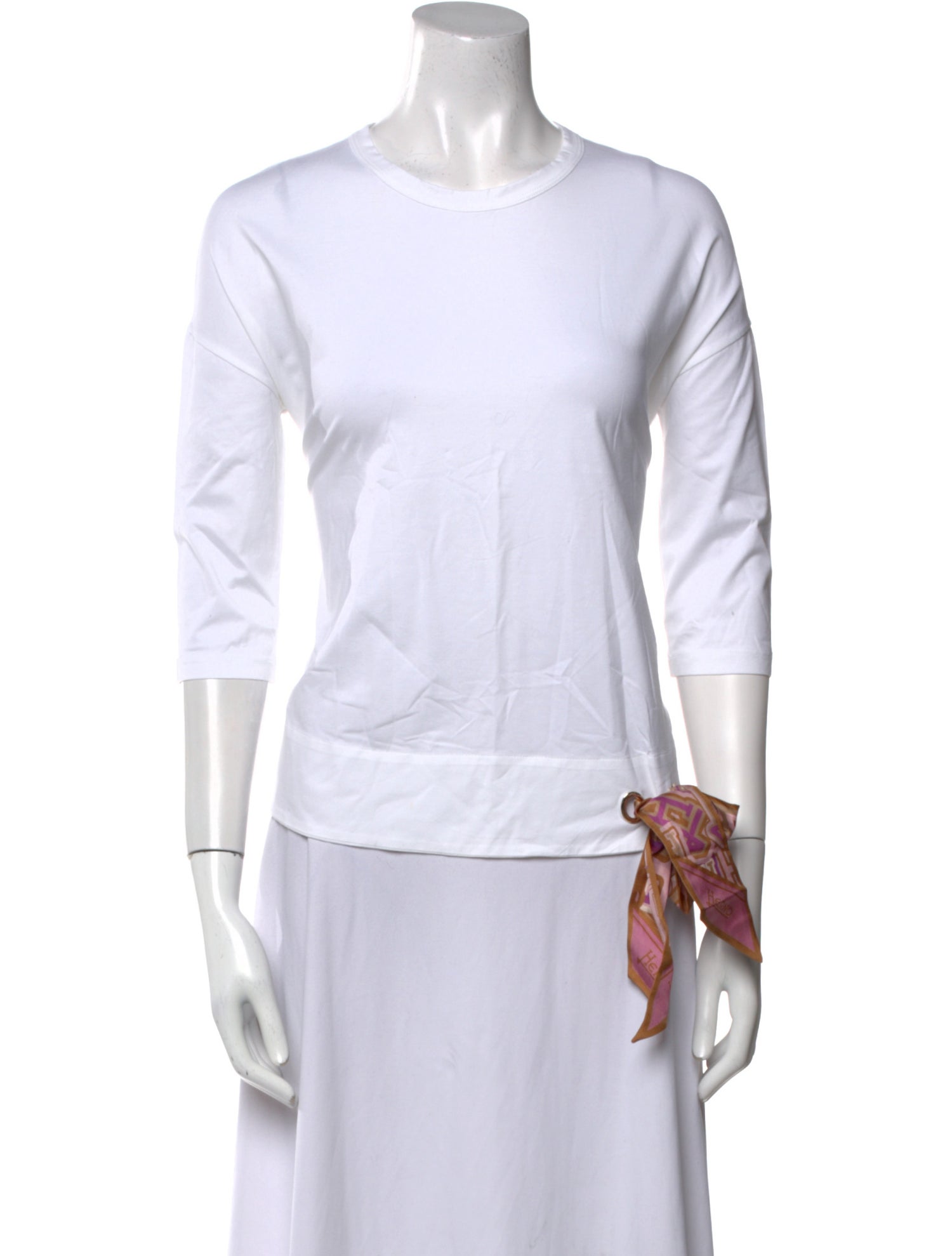 Herno Crew Neck Three-Quarter Sleeve Top