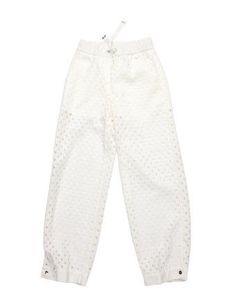 Herno Lace Pattern Straight Leg Pants