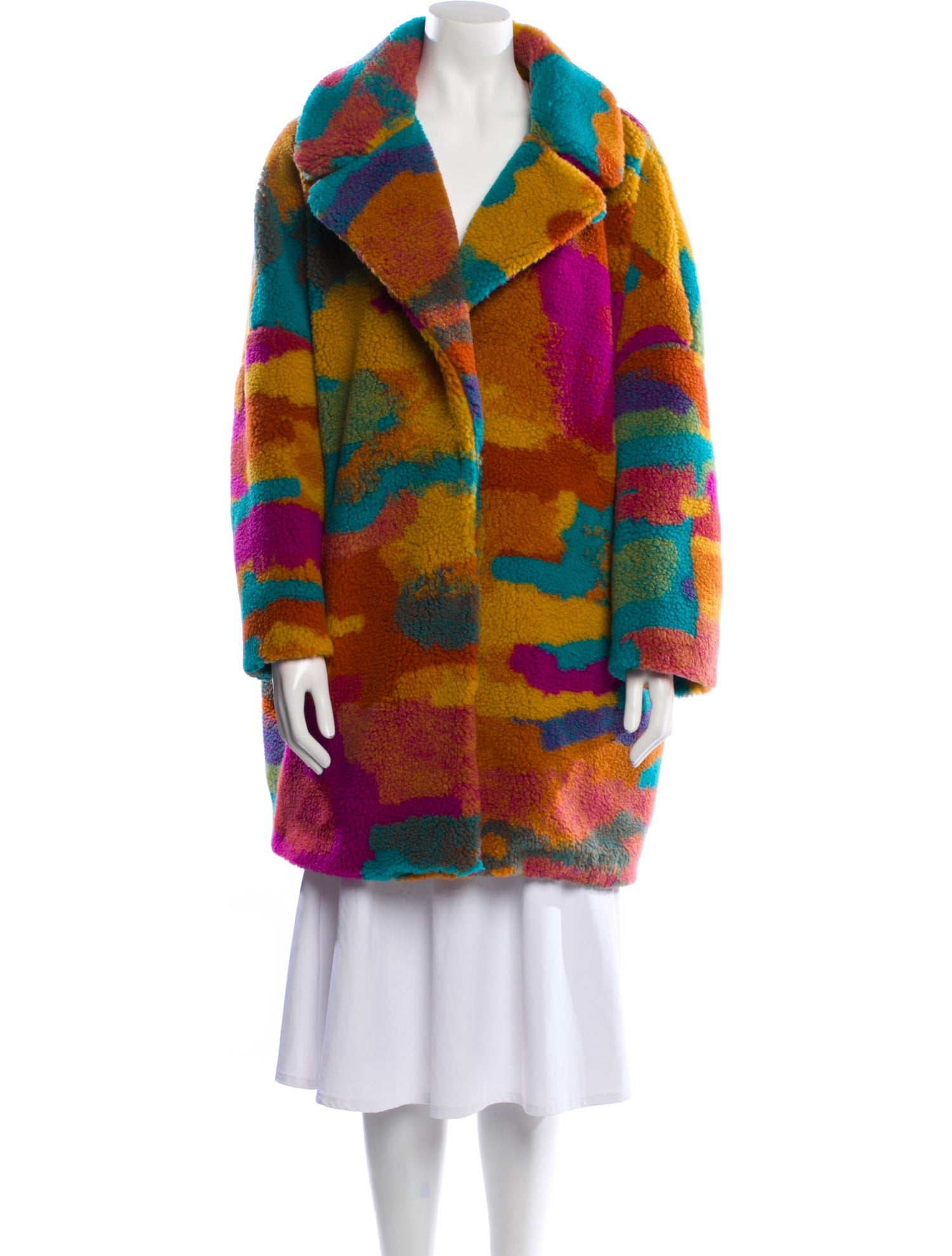 Herno Printed Faux Fur Coat