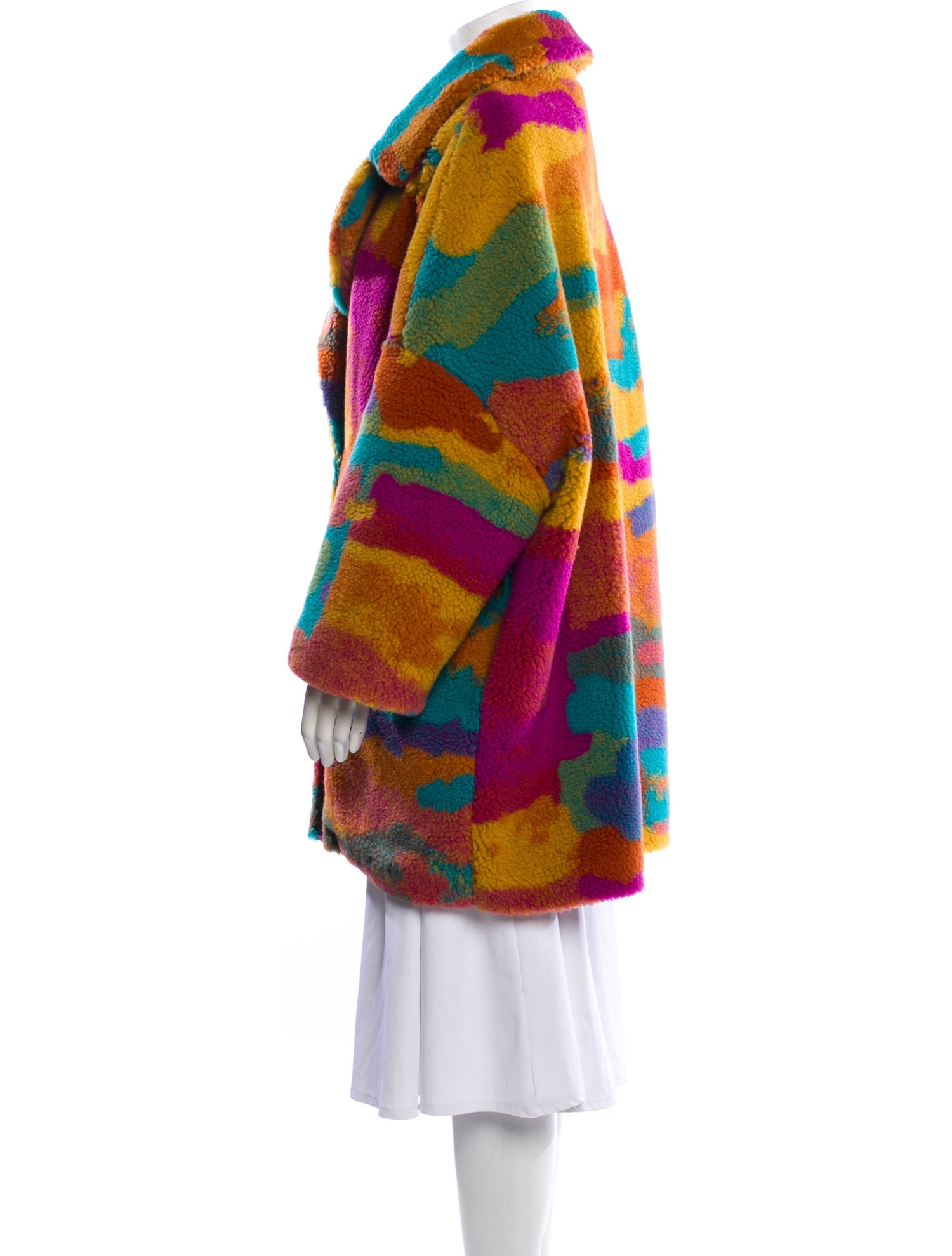 Herno Printed Faux Fur Coat