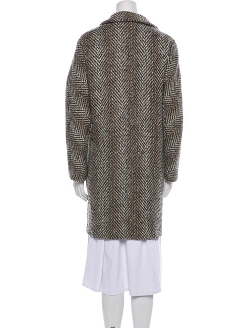 Herno Virgin Wool Tweed Pattern Coat