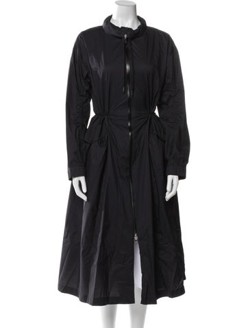 Pre-owned Herno Nylon Trench Coat In Black