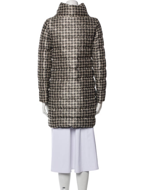 Herno Houndstooth Print Down Coat