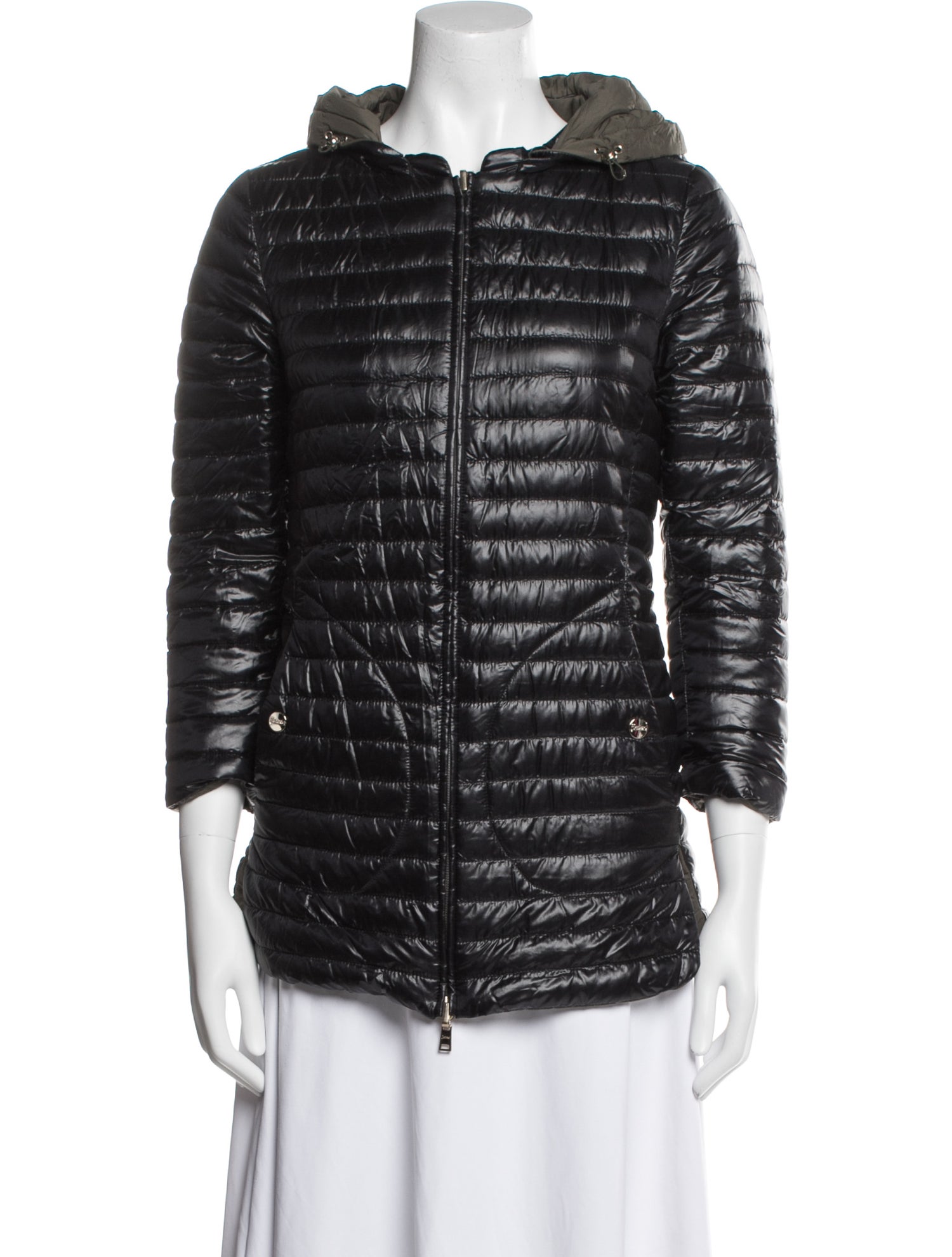 Herno Nylon Faux Fur Jacket
