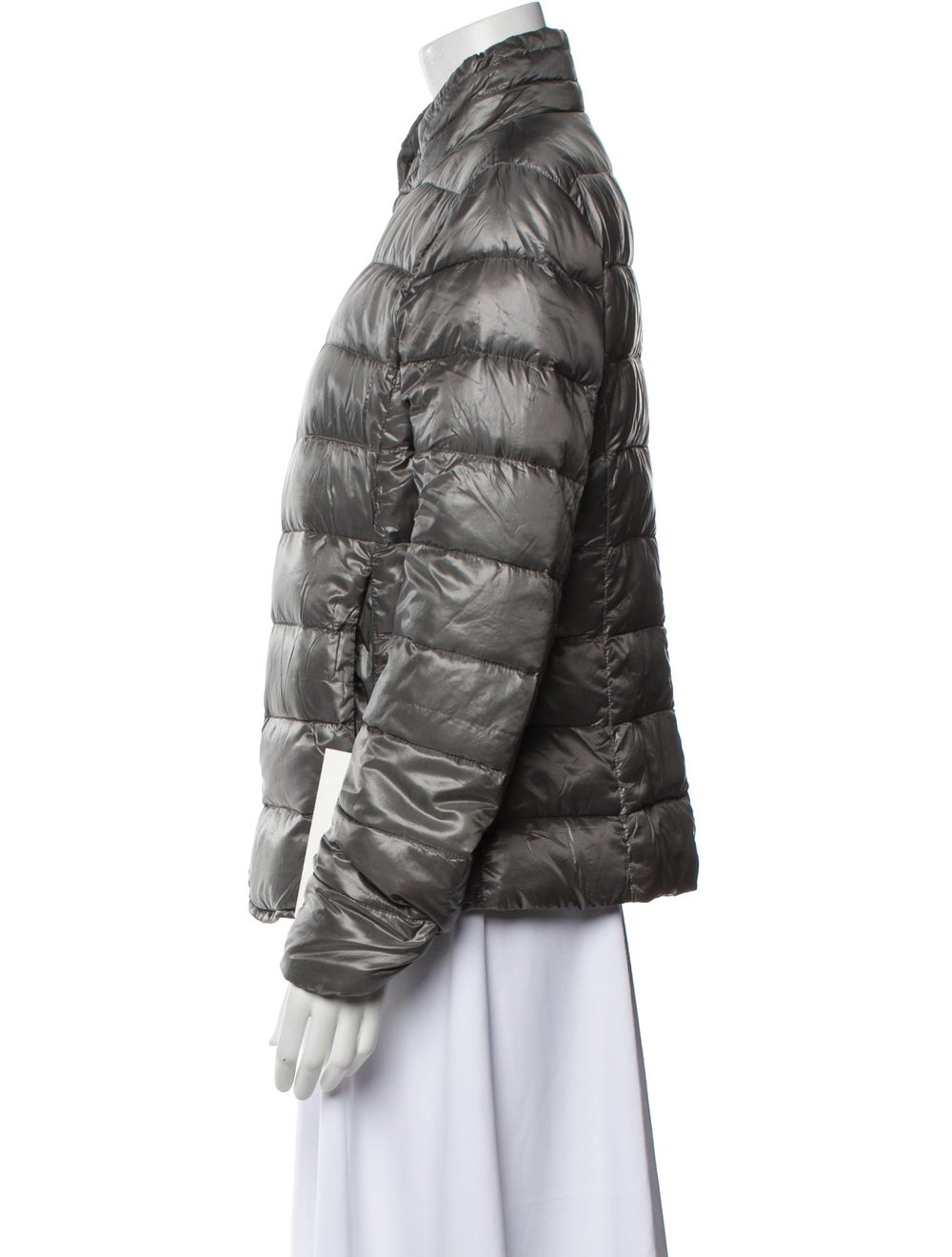 Herno Down Down Jacket Grey Stand Collar - image 2