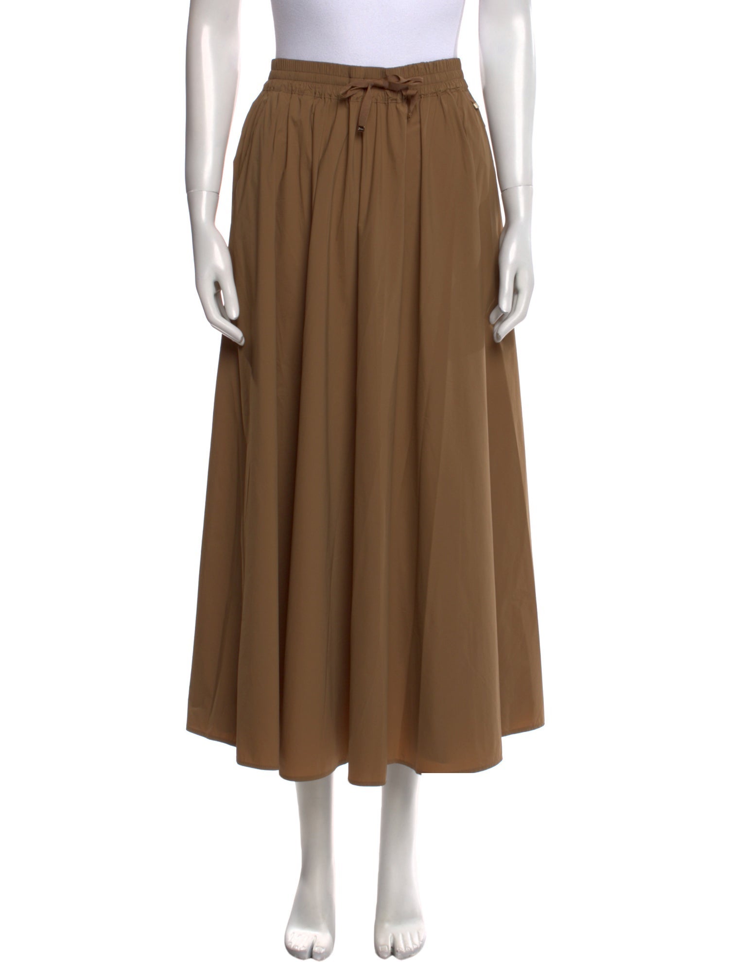 Herno Pleated Accents Midi Length Skirt