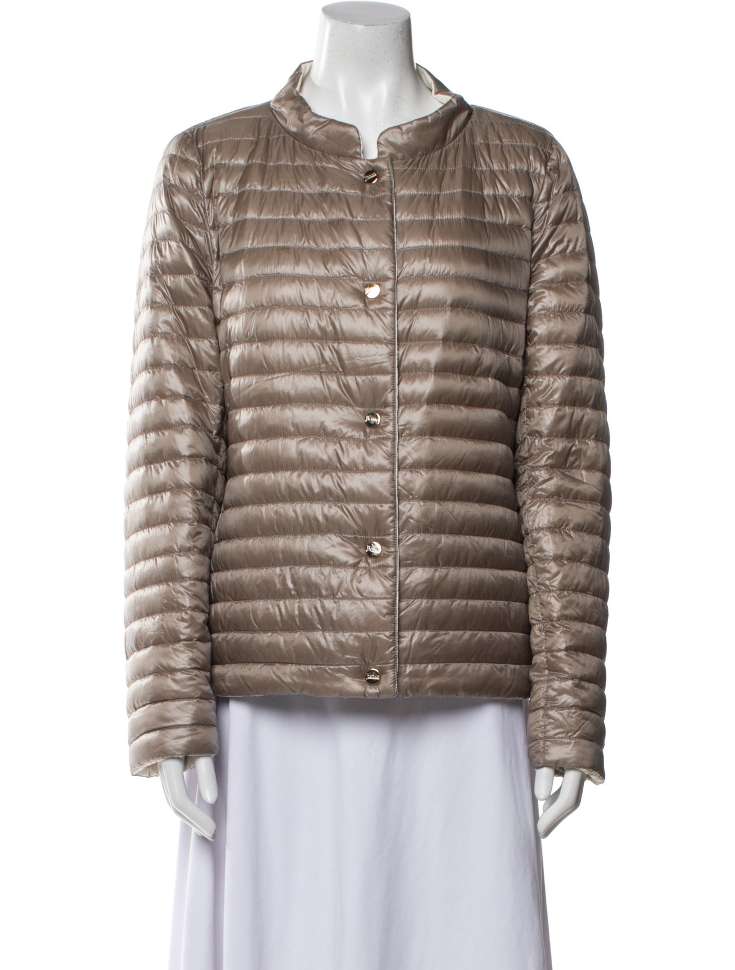 Herno Nylon Striped Down Jacket