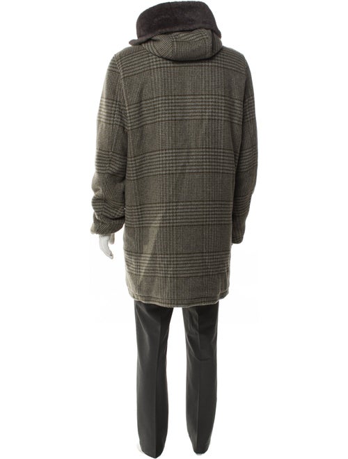 Herno Wool Houndstooth Print Parka