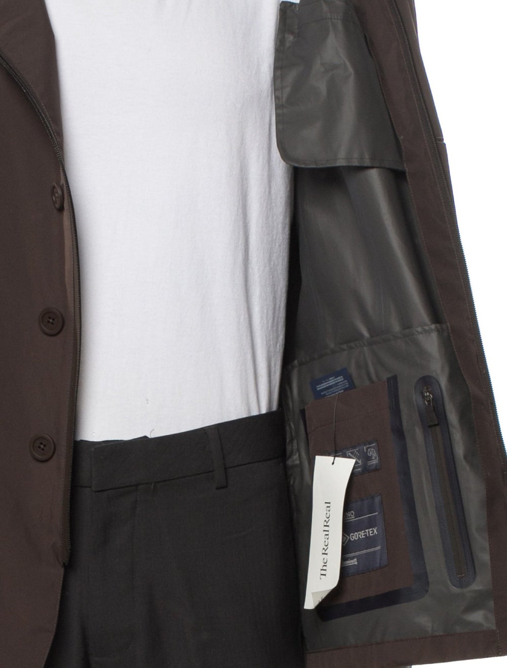 Herno Parka Brown Deconstructed Lining Collar - image 4