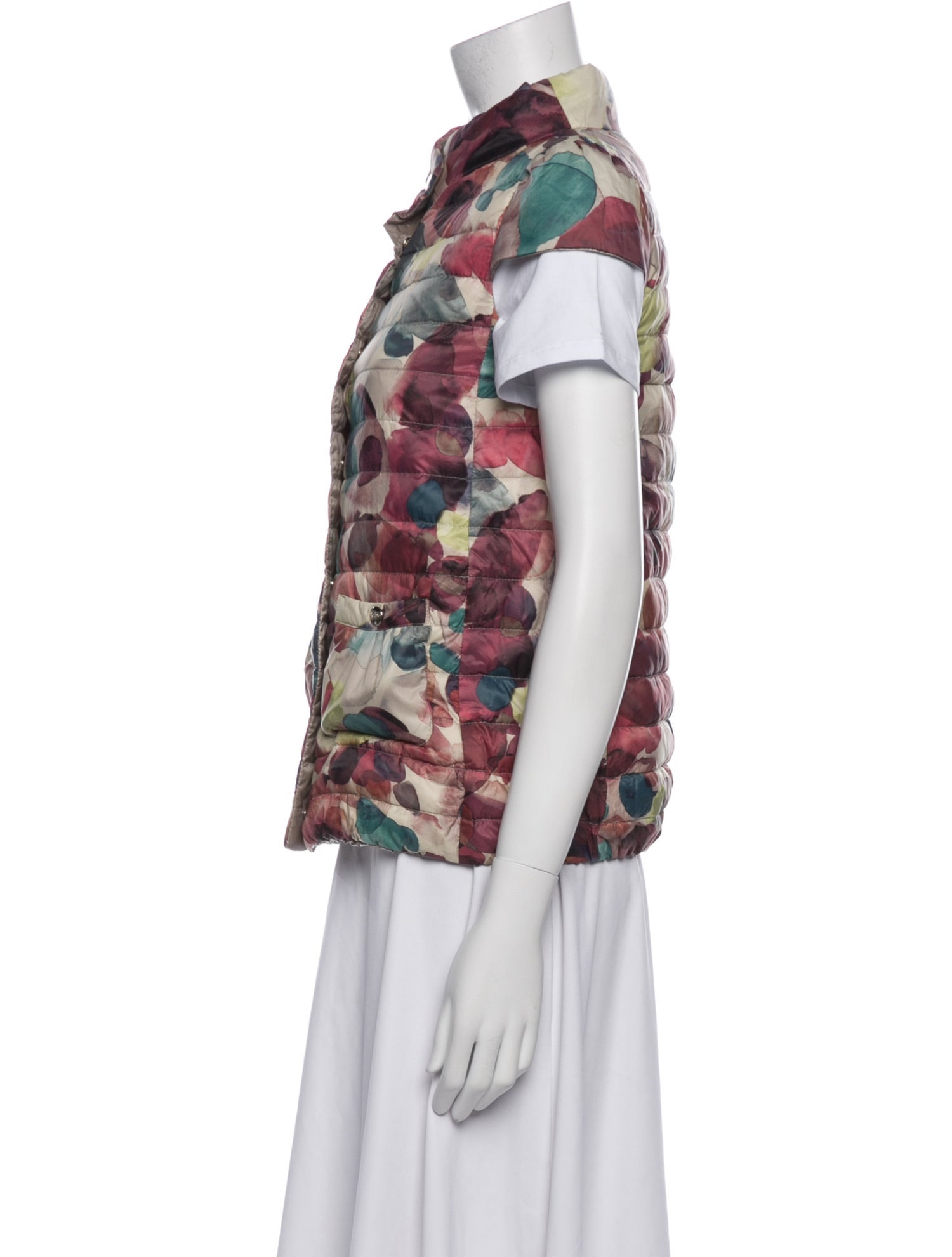 Herno Nylon Floral Print Down Jacket