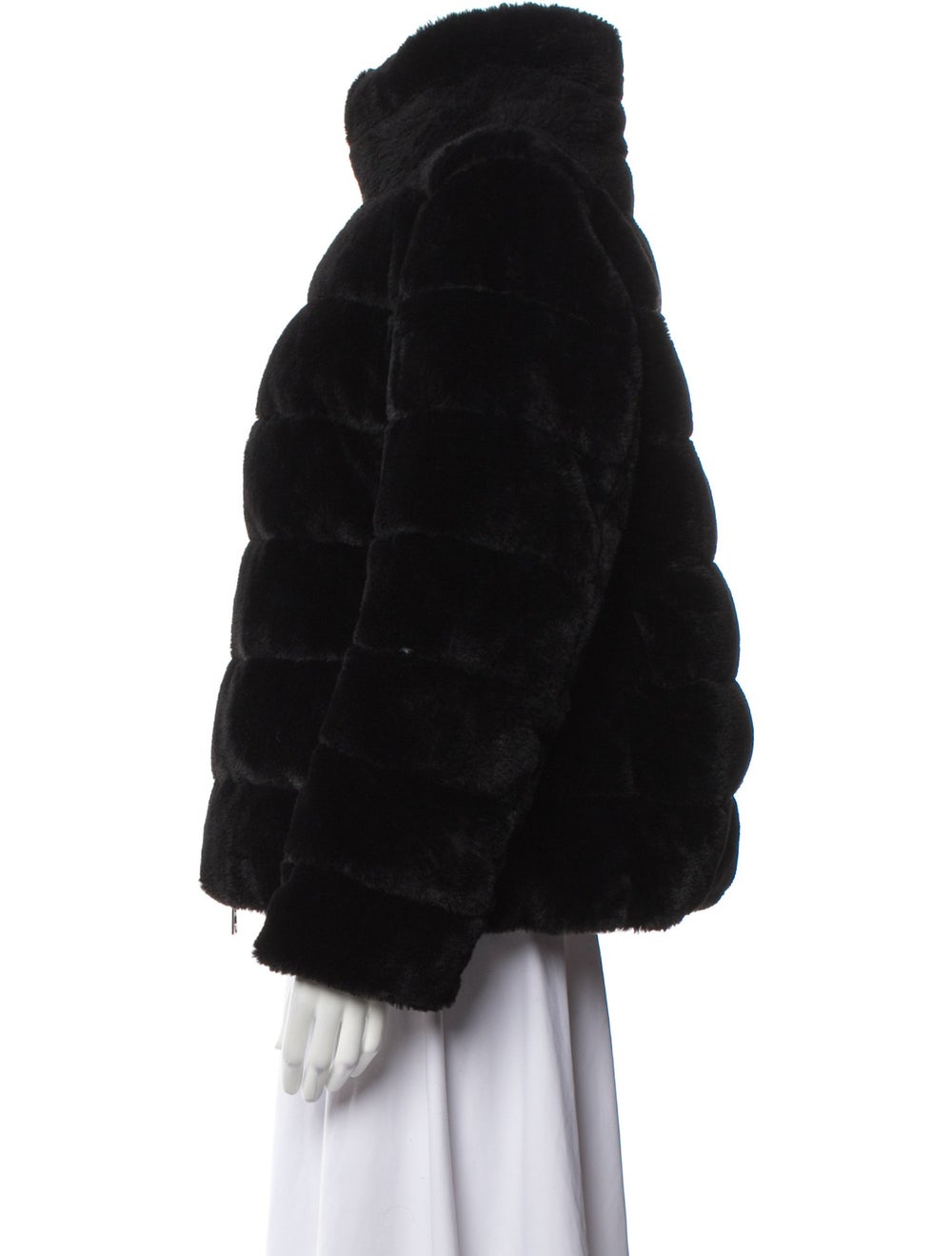 Herno Down Jacket Black Stand Collar Slit Pockets… - image 2