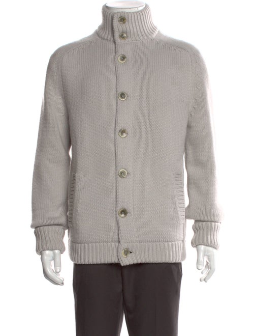 Herno Wool Turtleneck Cardigan