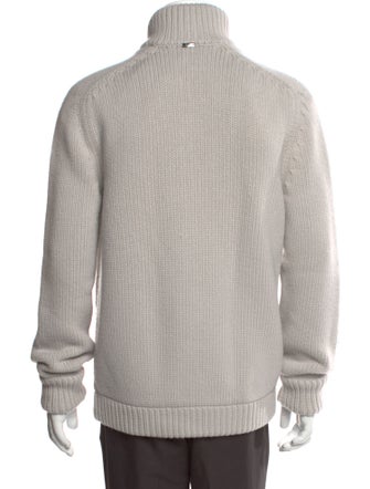 Herno Wool Turtleneck Cardigan