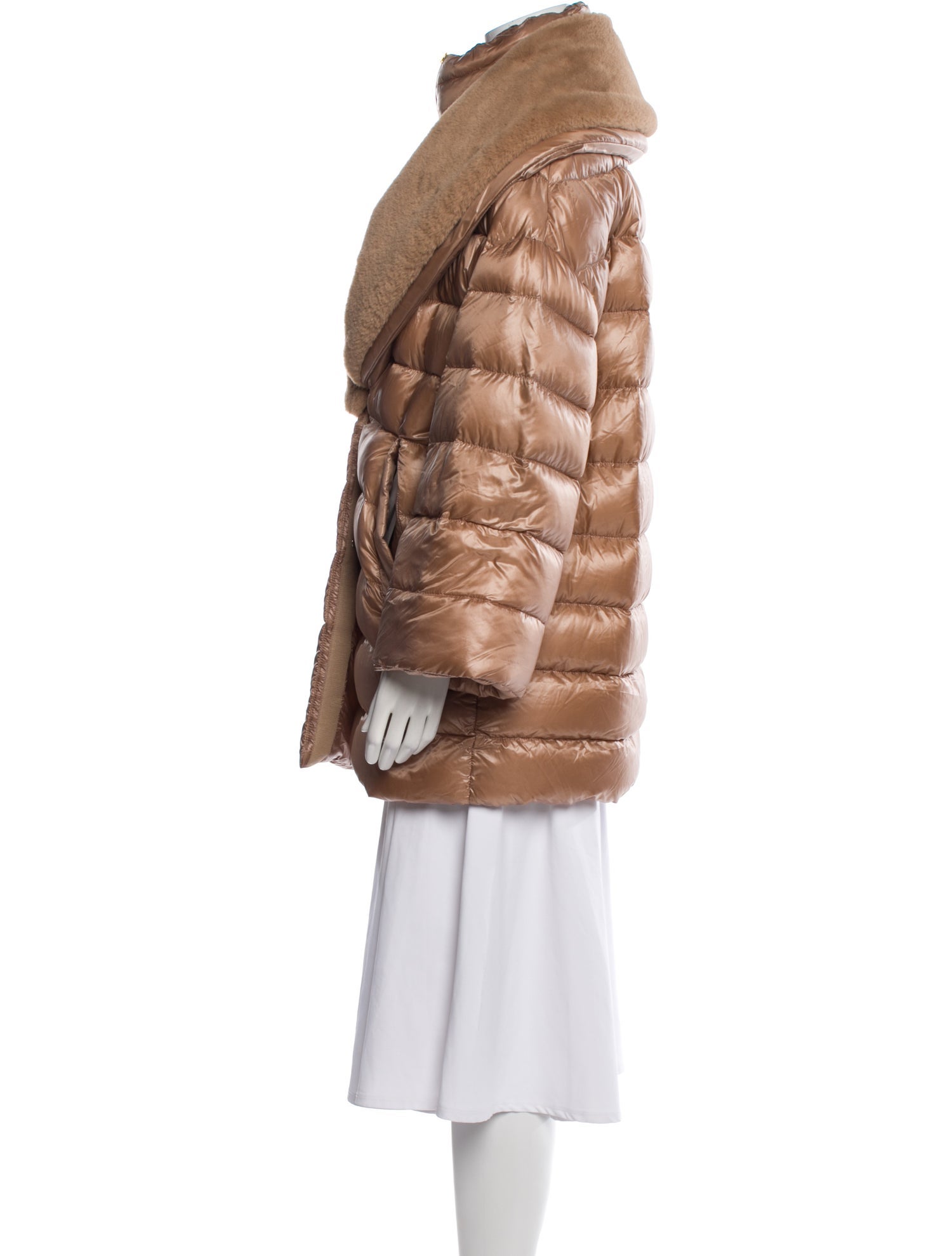 Herno Goose Down Faux Fur Coat